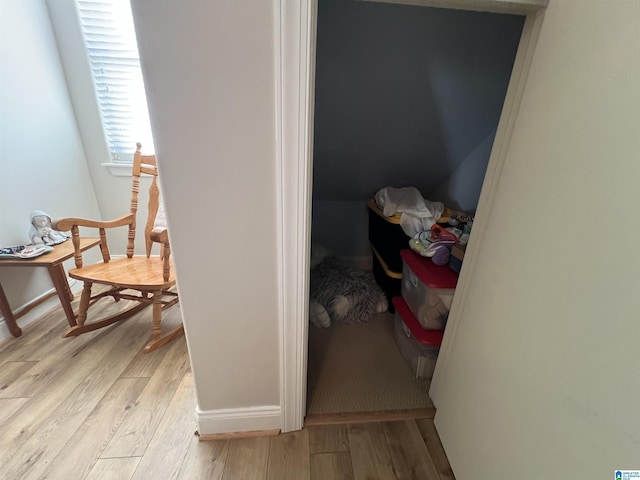 interior space featuring light hardwood / wood-style floors