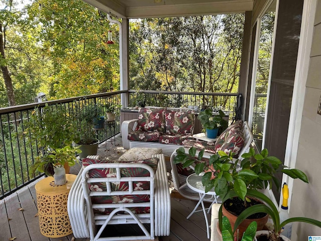 view of balcony