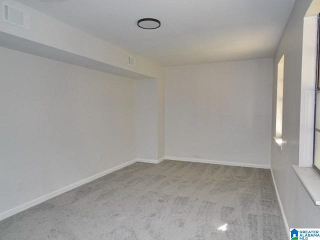 view of carpeted empty room