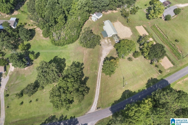 drone / aerial view featuring a rural view