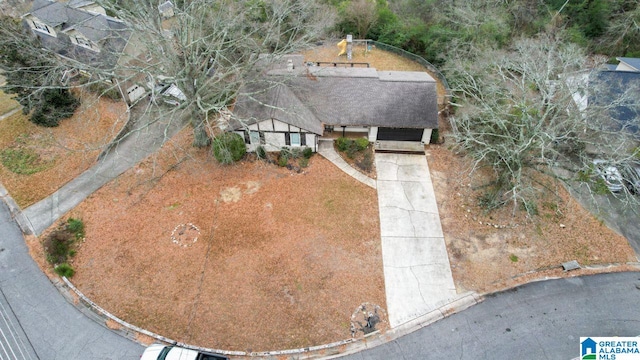 birds eye view of property