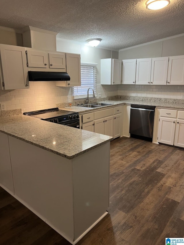 kitchen with white cabinetry and stainless steel dishwasher