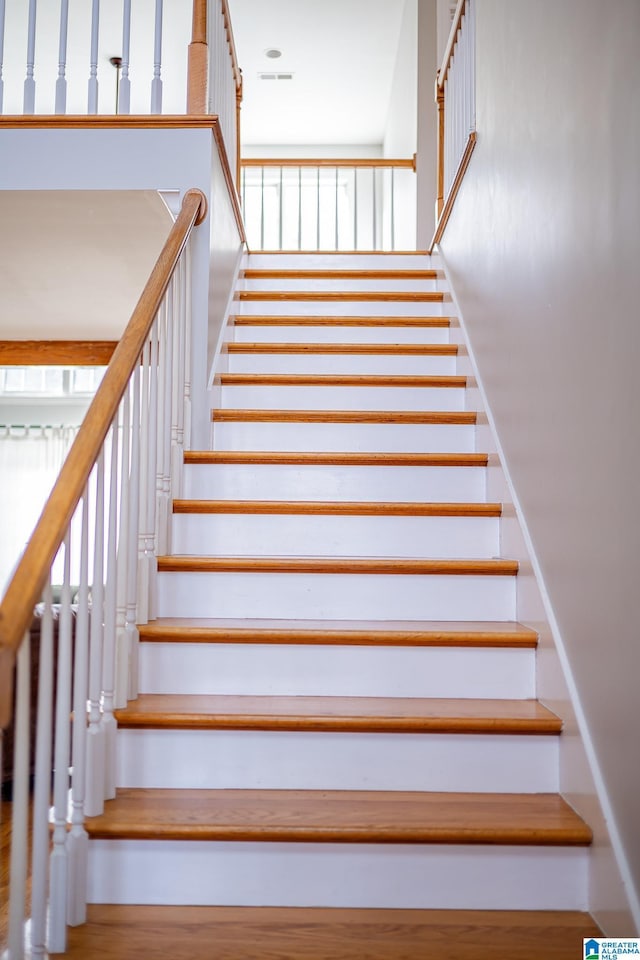 view of staircase