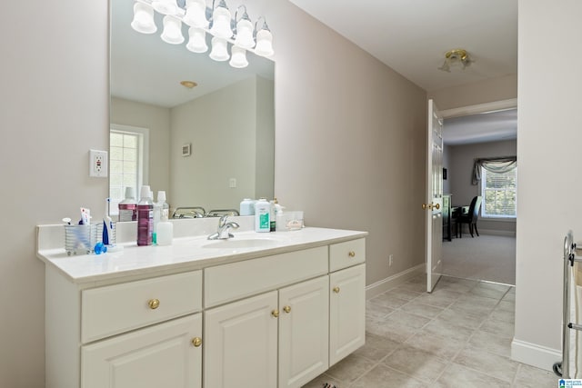 bathroom featuring vanity