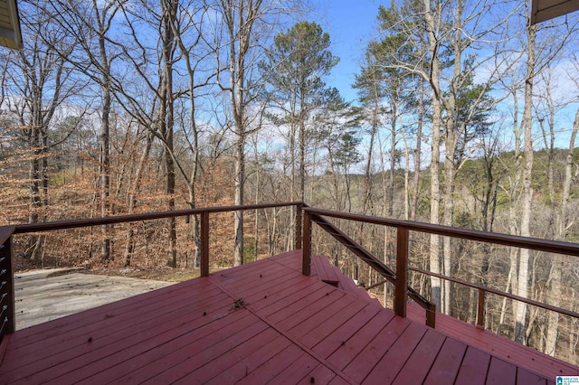 view of wooden terrace