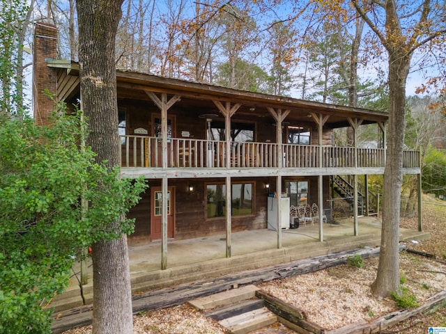 rear view of house with a patio area