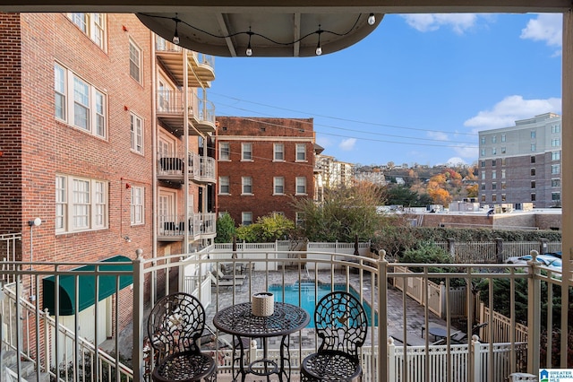 view of balcony