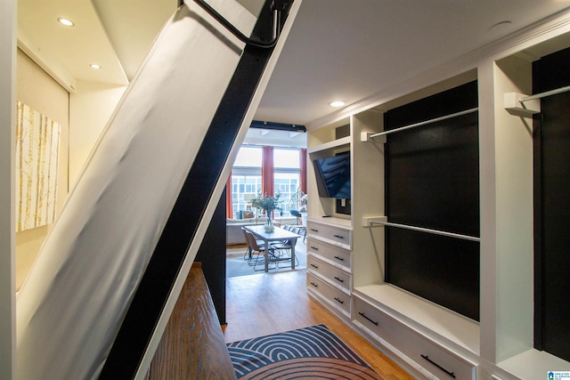 interior space featuring light hardwood / wood-style floors