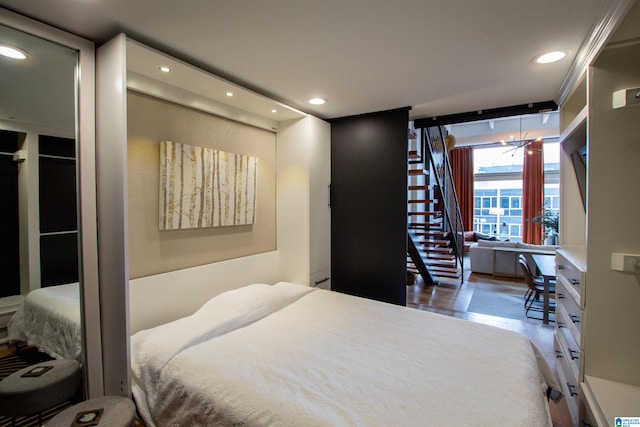 bedroom featuring ornamental molding