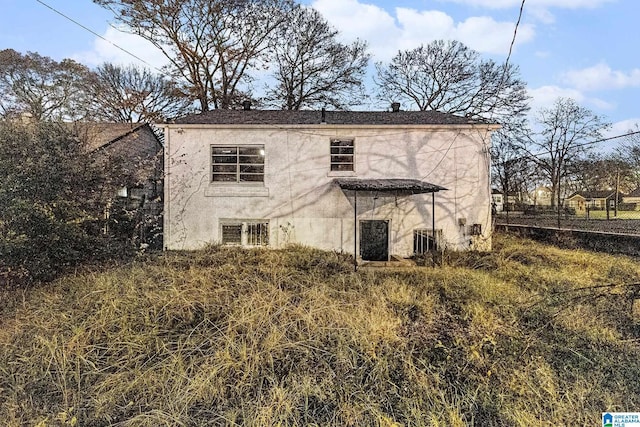 view of back of property