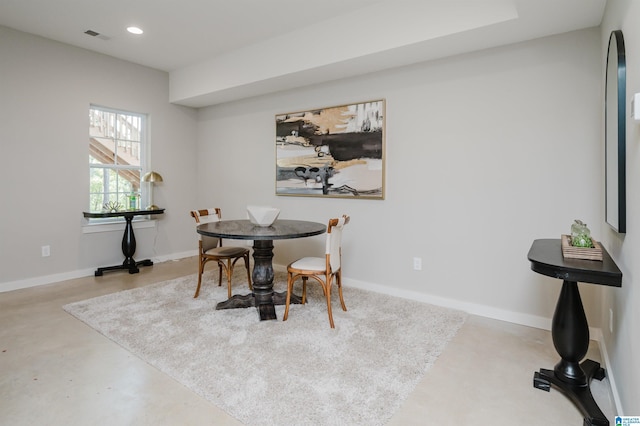 view of dining area