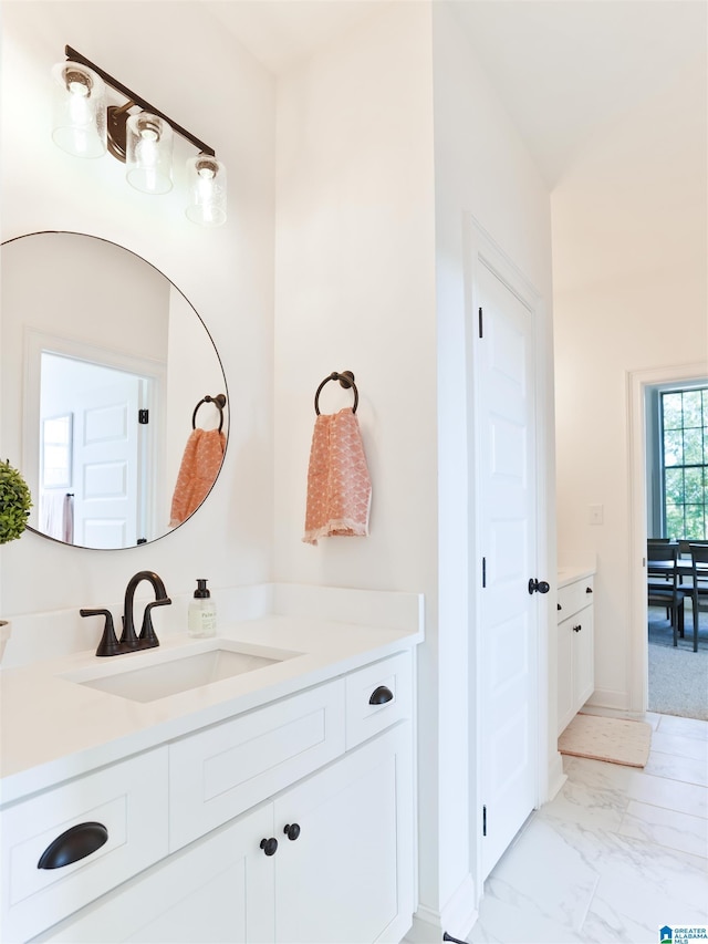 bathroom with vanity