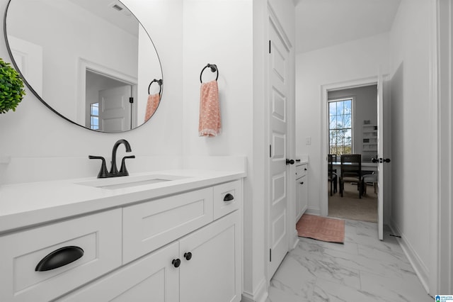 bathroom featuring vanity