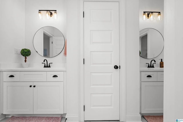 bathroom featuring vanity