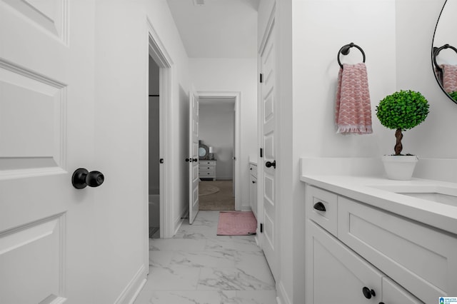 bathroom with vanity