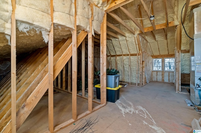 view of attic