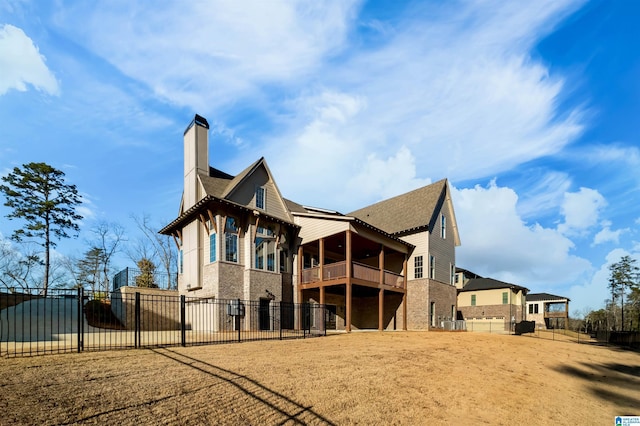 view of rear view of property