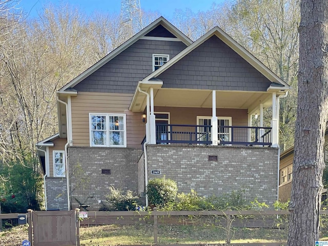 exterior space with a balcony