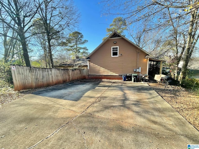 view of side of property