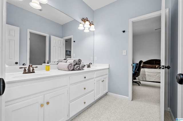 bathroom with vanity