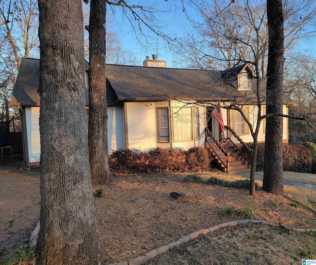 view of front of home