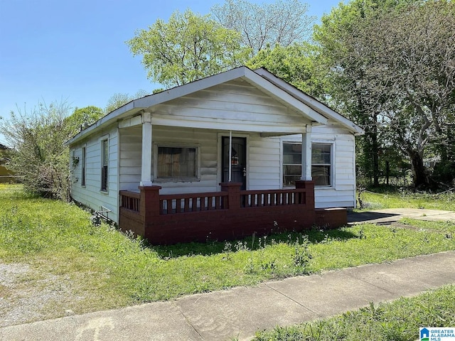 bungalow with covered porch