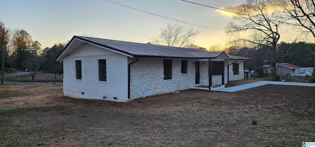 view of front of home with a porch