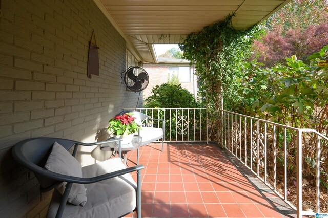 view of balcony