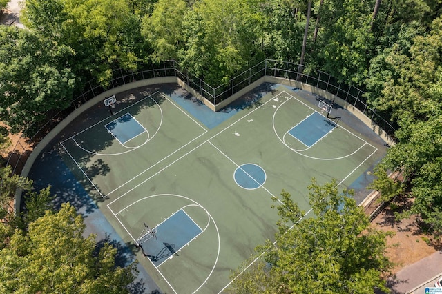 view of basketball court