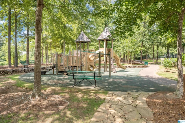 view of jungle gym