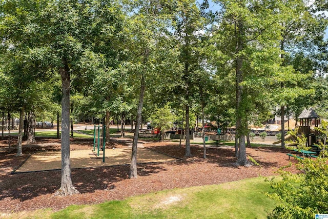 view of property's community with a playground