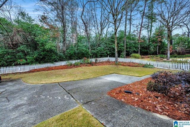 view of yard with a patio