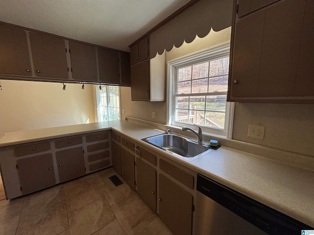 kitchen with dishwasher and sink