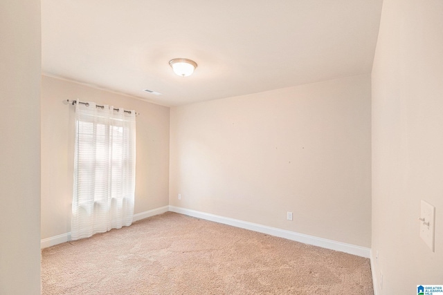 view of carpeted empty room