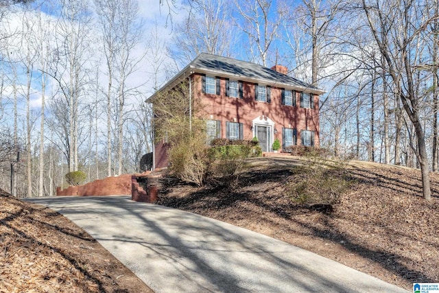 view of colonial-style house