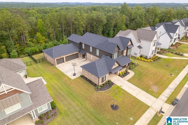 birds eye view of property