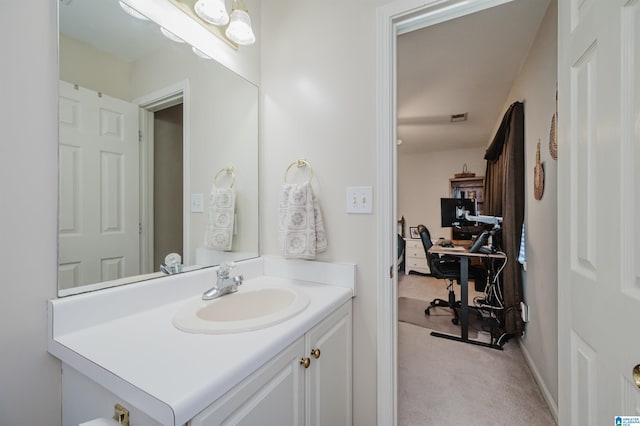 bathroom with vanity