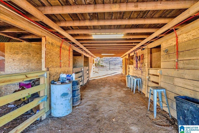 view of horse barn