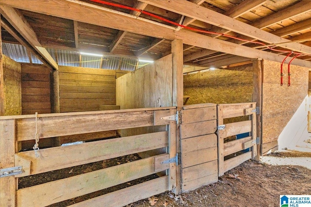 view of horse barn