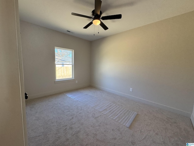 view of carpeted empty room