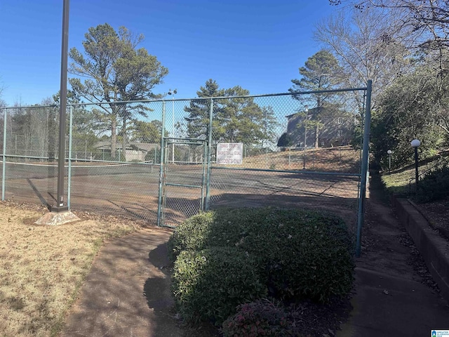 view of tennis court