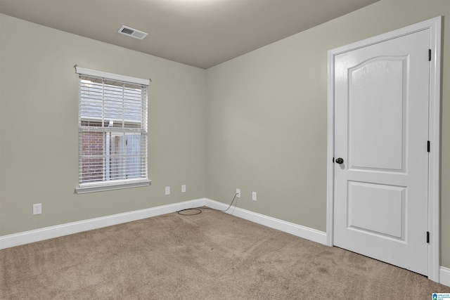 view of carpeted empty room