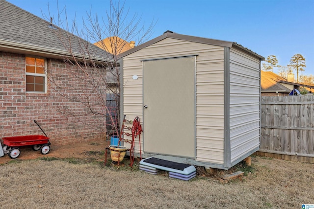 view of outdoor structure