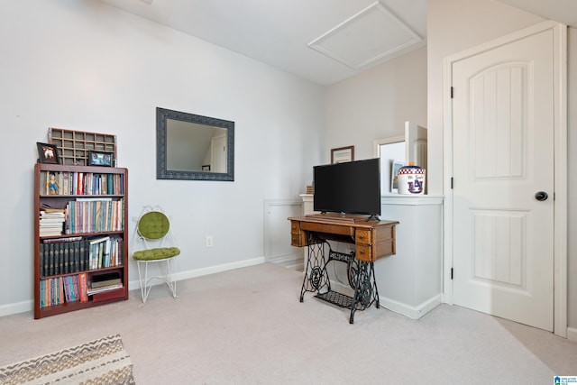 interior space with carpet floors