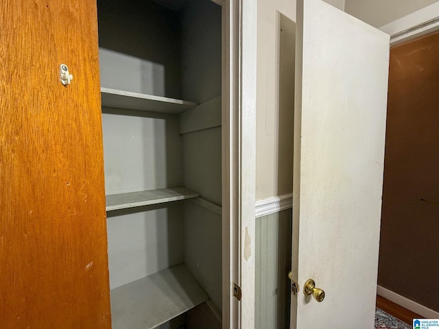 view of closet