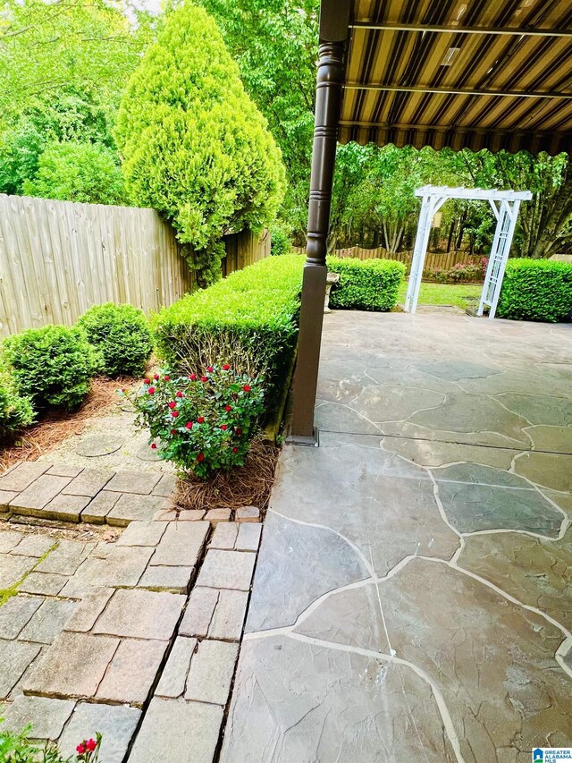 1069 Avalon Dr, Moody, AL 35004 - view of patio / terrace with fence