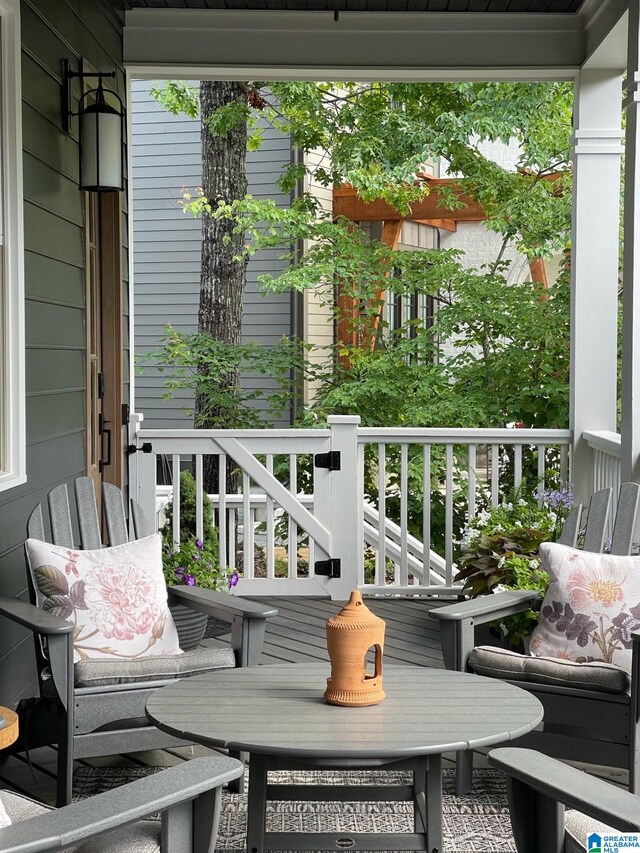 view of balcony