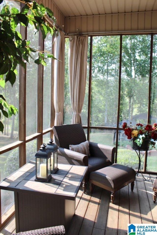 sunroom / solarium featuring plenty of natural light