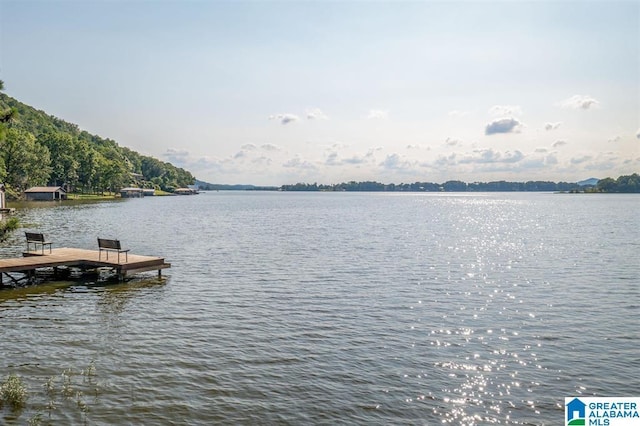 exterior space featuring a water view