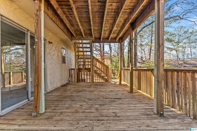 view of wooden terrace